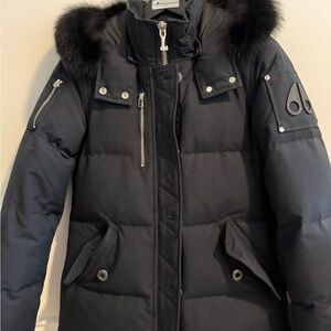 Moose Knuckles Black Down-Filled Jacket